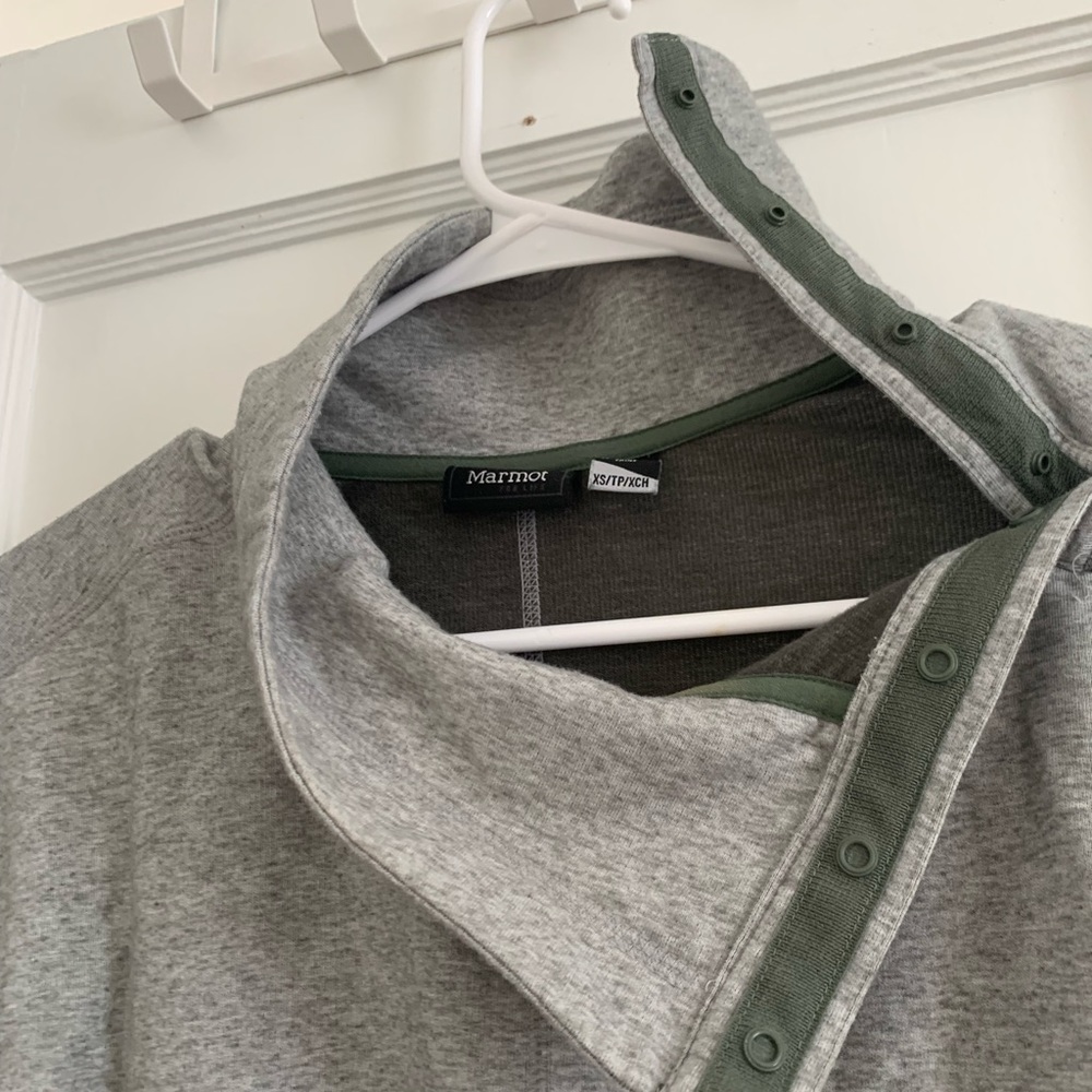 Marmot Button Up Cowl Neck Sweatshirt